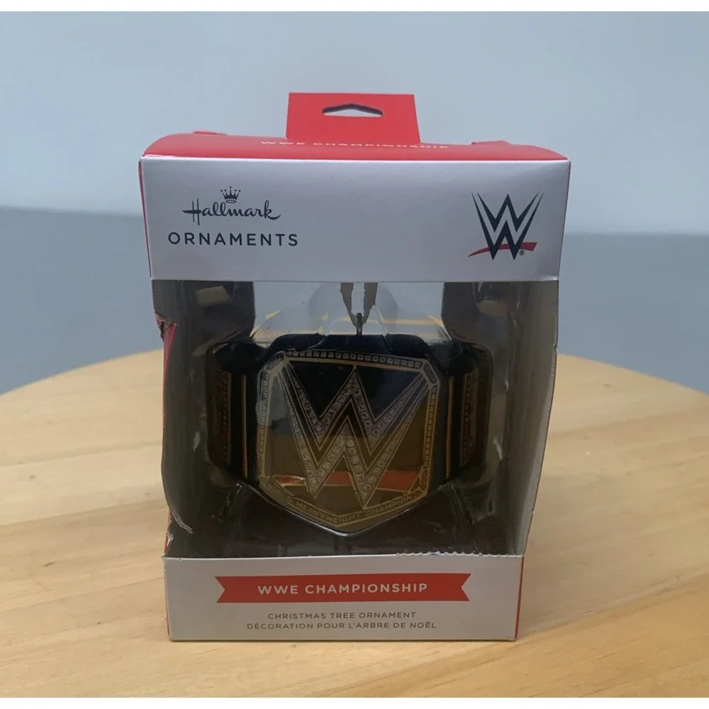 New Hallmark WWE Championship Belt Walmart Exclusive Christmas Ornament